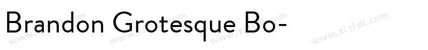 Brandon Grotesque Bo字体转换
